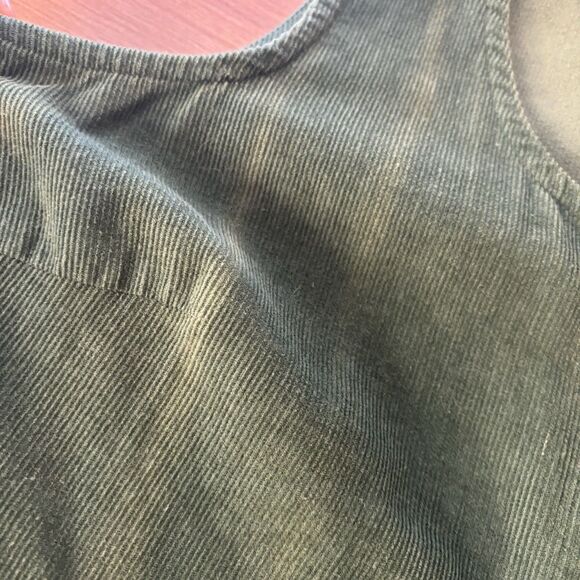 The Vermont Country Store Women’s S Corduroy Green Jumper Dress FLAWED - Picture 13 of 14